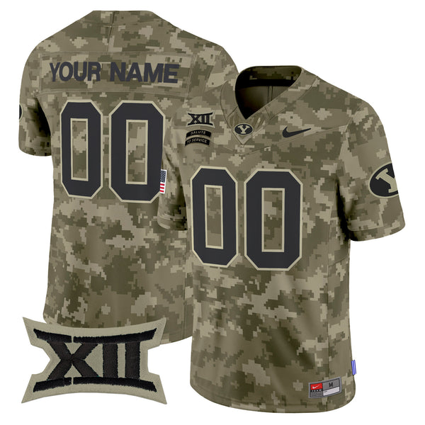 BYU Cougars 2024 Salute to Service Vapor Limited Custom Jersey - All Stitched