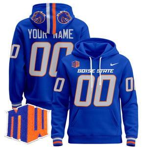 Boise State Broncos 2025 Custom Pullover Hoodie - All Stitched