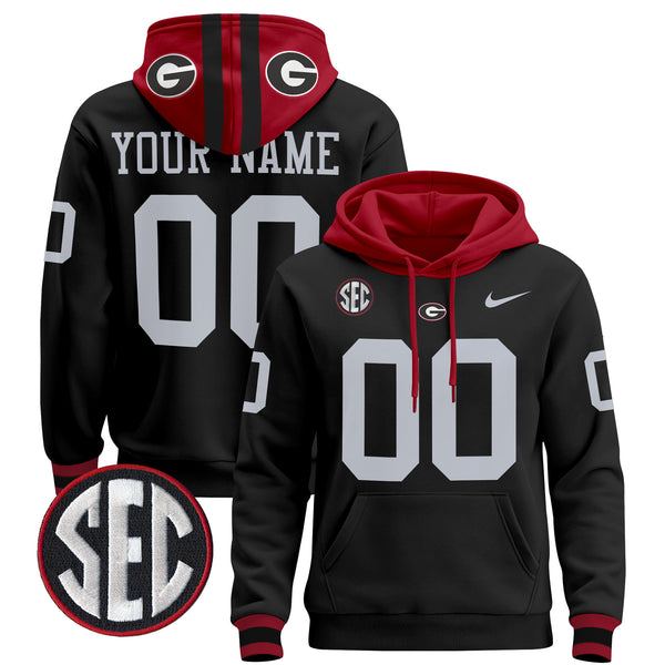Georgia Bulldogs 2025 Custom Pullover Hoodie - All Stitched