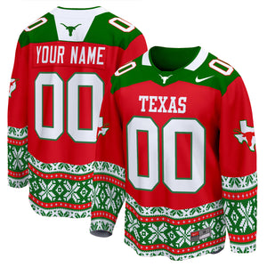 Texas Longhorns 2024 Christmas Premier Breakaway Custom Jersey - All Printed