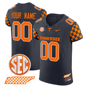 Tennessee Volunteers 2024 Checkerboard Vapor Elite Custom Jersey - All Stitched