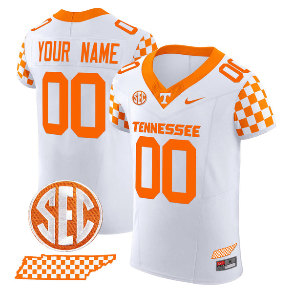 Tennessee Volunteers 2024 Checkerboard Vapor Elite Custom Jersey - All Stitched