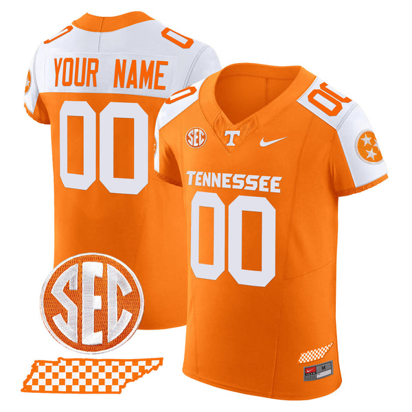 Tennessee Volunteers 2024 Checkerboard Vapor Elite Custom Jersey - All Stitched