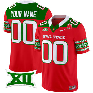 Iowa State Cyclones 2024 Christmas Vapor Limited Custom Jersey - All Stitched