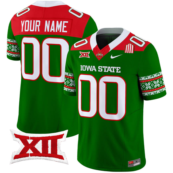 Iowa State Cyclones 2024 Christmas Vapor Limited Custom Jersey - All Stitched