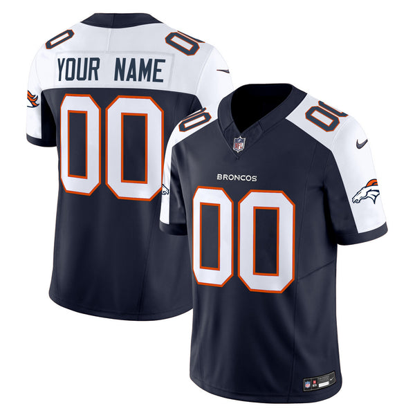 Denver Broncos Throwback Vapor Limited Custom Jersey - All Stitched