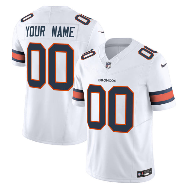 Denver Broncos Throwback Vapor Limited Custom Jersey - All Stitched
