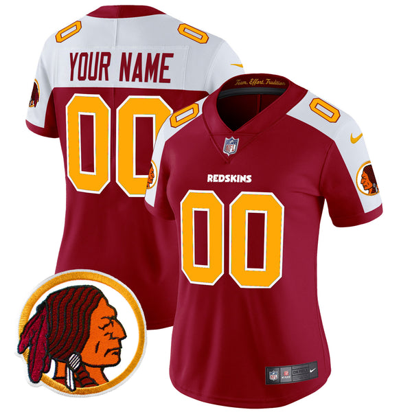 Washington Redskins Throwback Vapor Limited Custom Jersey V2 - All Stitched