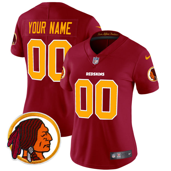 Washington Redskins Throwback Vapor Limited Custom Jersey V2 - All Stitched