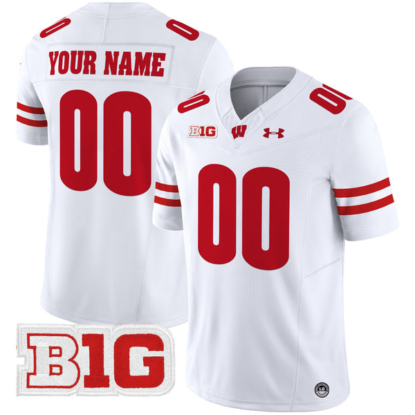 Wisconsin Badgers 2025 Vapor Limited Custom Jersey - All Stitched