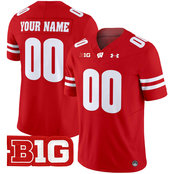 Wisconsin Badgers 2025 Vapor Limited Custom Jersey - All Stitched
