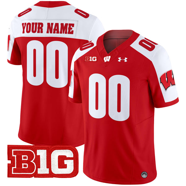 Wisconsin Badgers 2025 Vapor Limited Custom Jersey - All Stitched