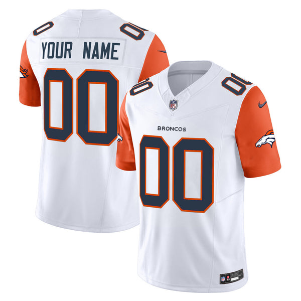 Denver Broncos Throwback Vapor Limited Custom Jersey - All Stitched