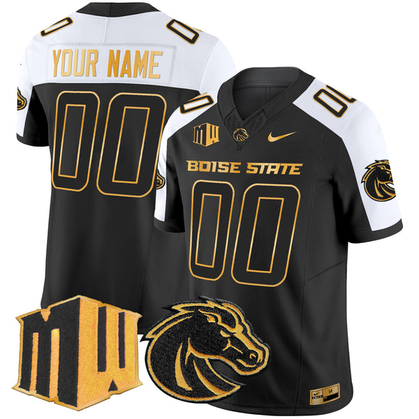 Boise State Broncos 2025 Gold Vapor Limited Custom Jersey - All Stitched