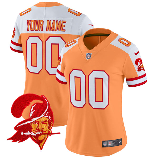 Tampa Bay Buccaneers Throwback Vapor Limited Custom Jersey V2 - All Stitched