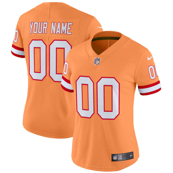 Tampa Bay Buccaneers Throwback Vapor Limited Custom Jersey V2 - All Stitched