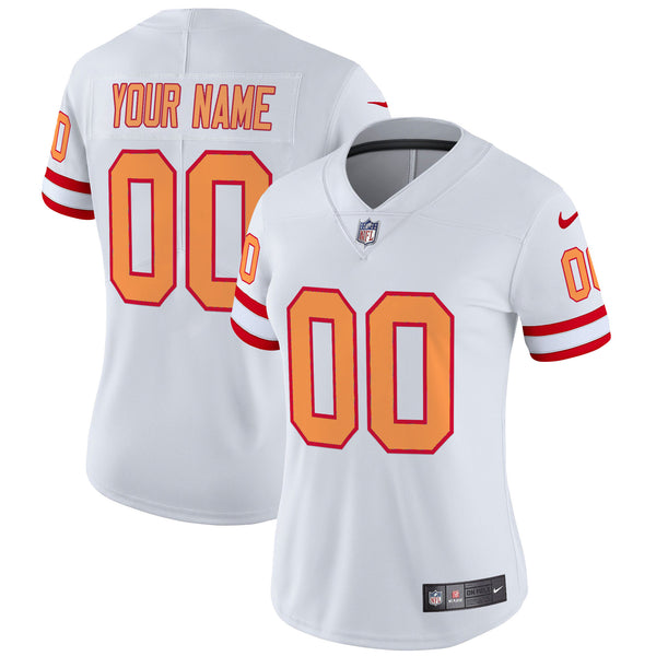 Tampa Bay Buccaneers Throwback Vapor Limited Custom Jersey V2 - All Stitched