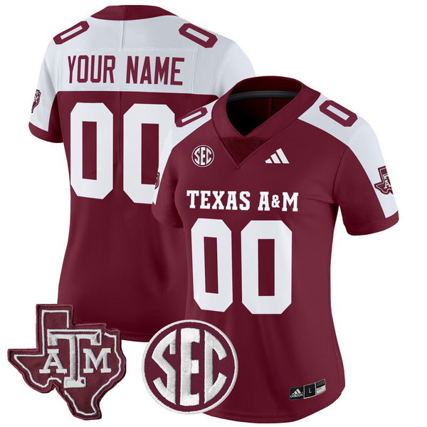 Texas A&M Aggies 2025 Vapor Limited Custom Jersey - All Stitched