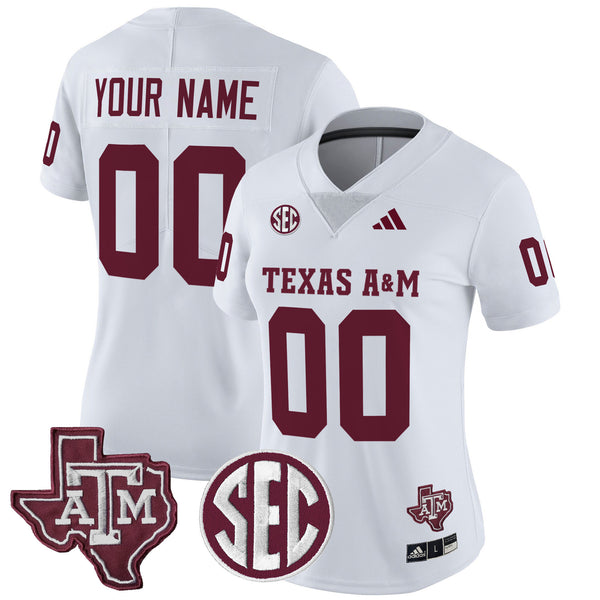 Texas A&M Aggies 2025 Vapor Limited Custom Jersey - All Stitched