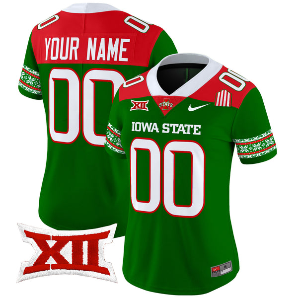 Iowa State Cyclones 2024 Christmas Vapor Limited Custom Jersey - All Stitched