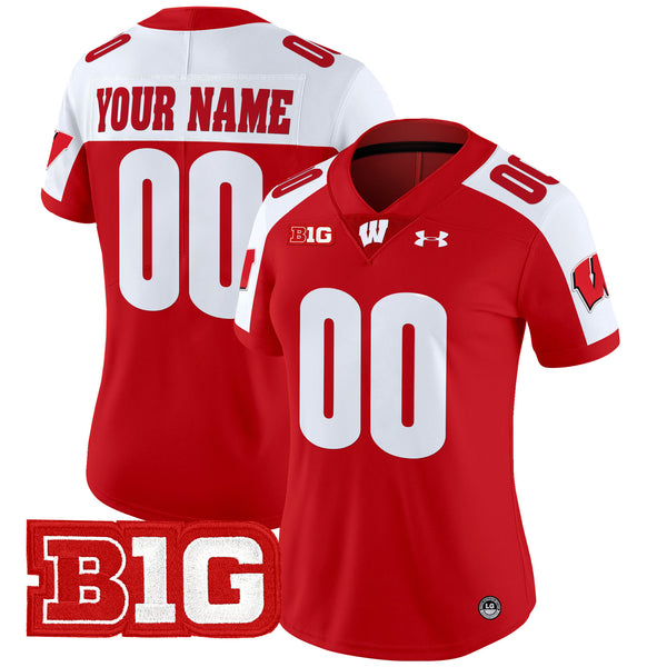 Wisconsin Badgers 2025 Vapor Limited Custom Jersey - All Stitched