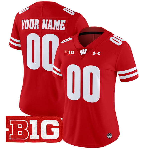 Wisconsin Badgers 2025 Vapor Limited Custom Jersey - All Stitched