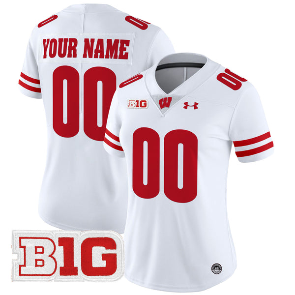 Wisconsin Badgers 2025 Vapor Limited Custom Jersey - All Stitched