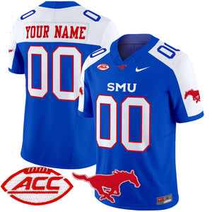 SMU Mustangs 2025 Vapor Limited Custom Jersey - All Stitched