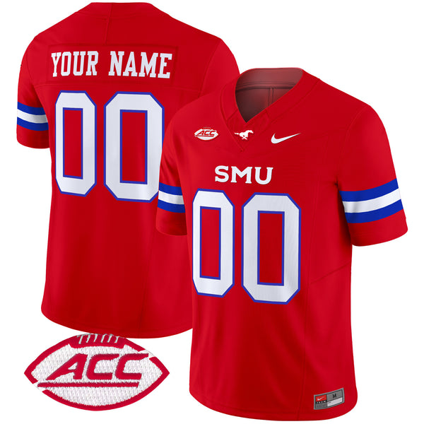 SMU Mustangs 2025 Vapor Limited Custom Jersey - All Stitched