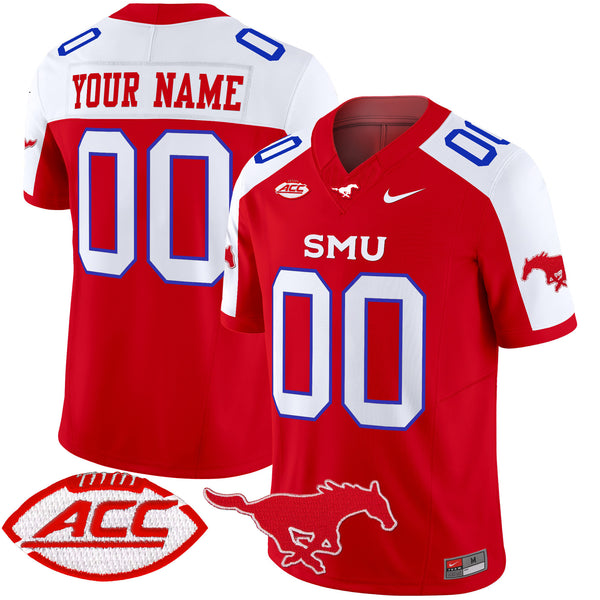 SMU Mustangs 2025 Vapor Limited Custom Jersey - All Stitched