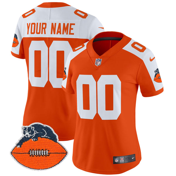 Chicago Bears Throwback Vapor Limited Custom Jersey - All Stitched