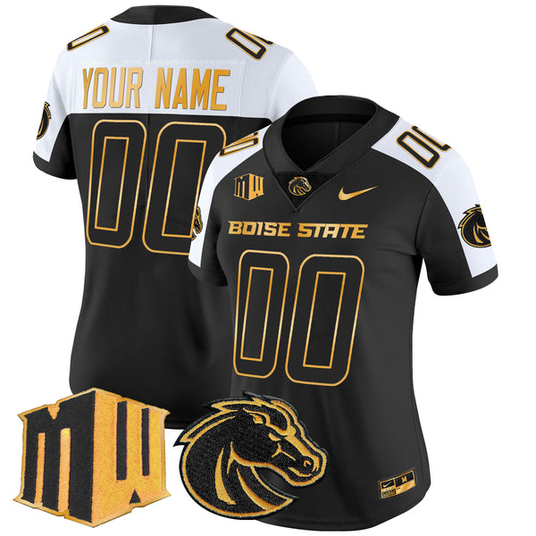 Boise State Broncos 2025 Gold Vapor Limited Custom Jersey - All Stitched