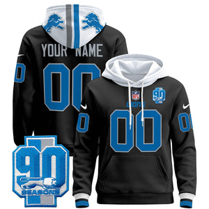 Detroit Lions 2025 Custom Pullover Hoodie - All Stitched