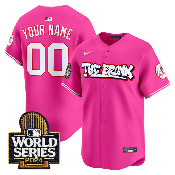 Yankees The Bronx 2024 World Series Vapor Premier Limited Custom Jersey - All Stitched