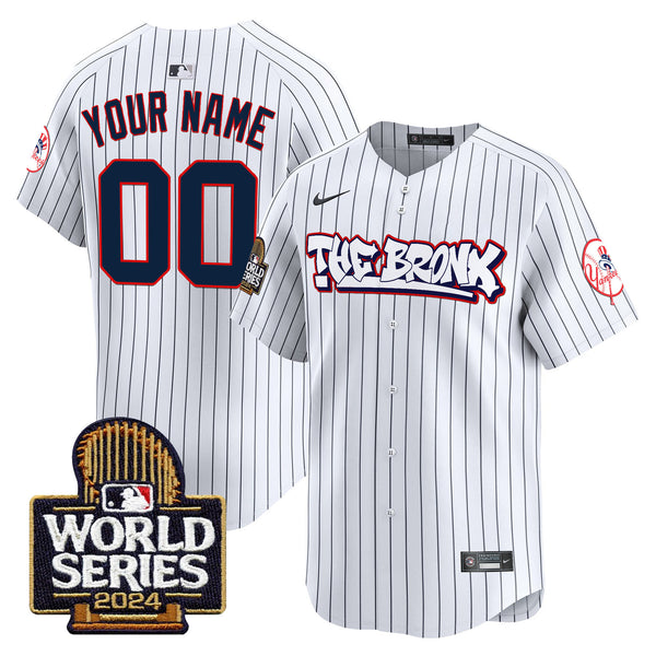 Yankees The Bronx 2024 World Series Vapor Premier Limited Custom Jersey - All Stitched