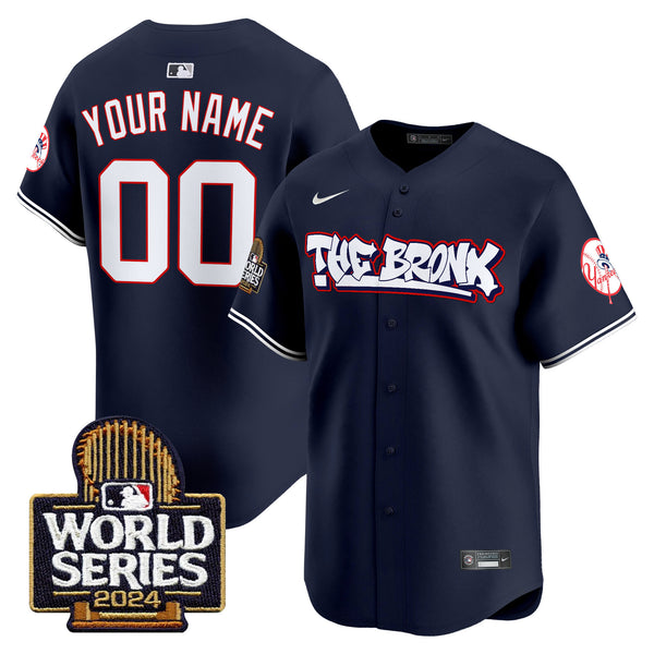 Yankees The Bronx 2024 World Series Vapor Premier Limited Custom Jersey - All Stitched