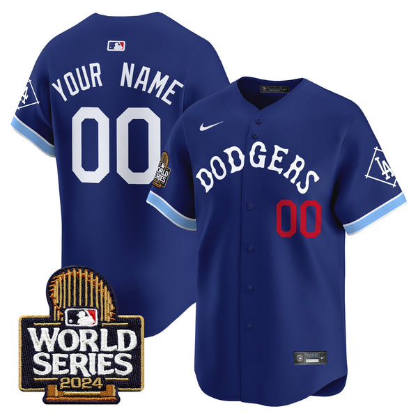 Dodgers Tribute 2024 World Series Vapor Premier Limited Custom Jersey - All Stitched