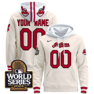 Cleveland Indians 2024 World Series Custom Pullover Hoodie - All Stitched