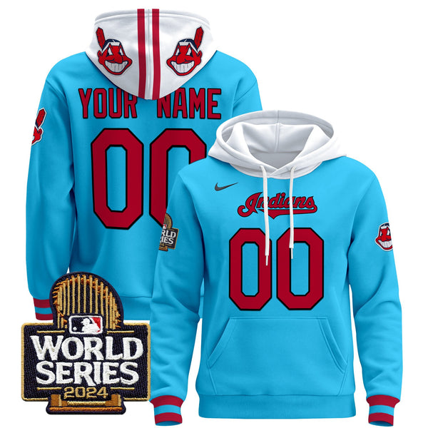 Cleveland Indians 2024 World Series Custom Pullover Hoodie - All Stitched