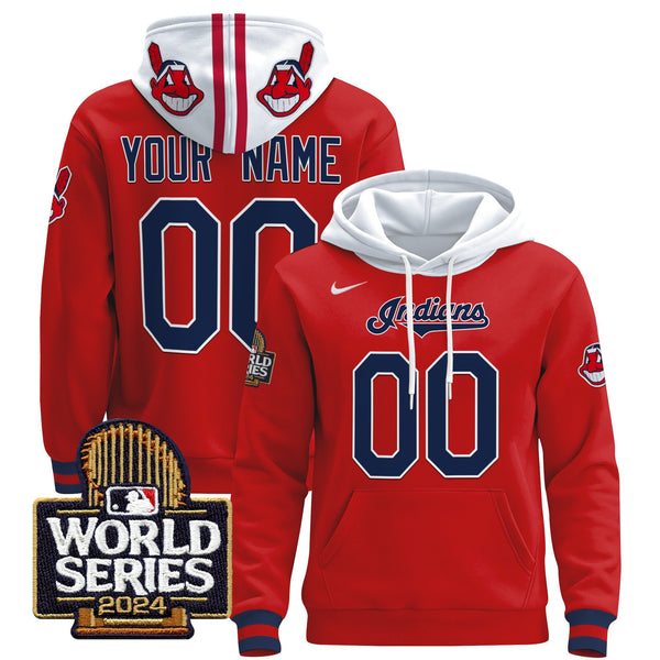 Cleveland Indians 2024 World Series Custom Pullover Hoodie - All Stitched