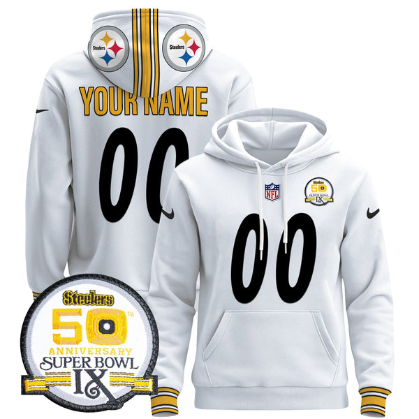 Steelers 2024 Custom Pullover Hoodie - All Stitched
