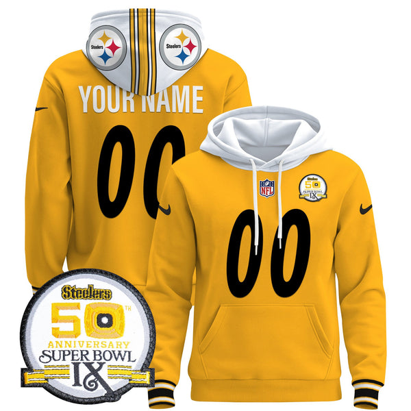Steelers 2024 Custom Pullover Hoodie - All Stitched