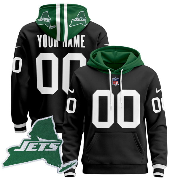 New York Jets Home 2024 Custom Pullover Hoodie - All Stitched