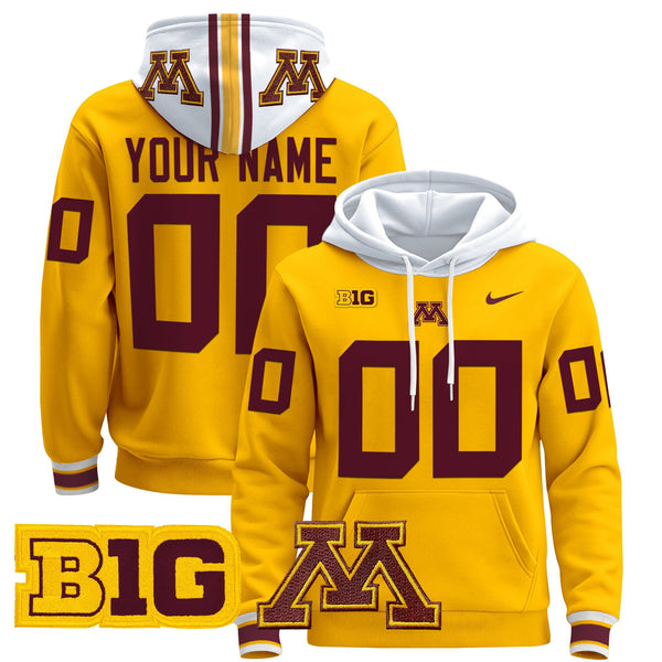 Minnesota Golden Gophers 2024 Custom Pullover Hoodie - All Stitched
