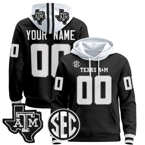 Texas A&M Aggies 2024 Custom Pullover Hoodie - All Stitched