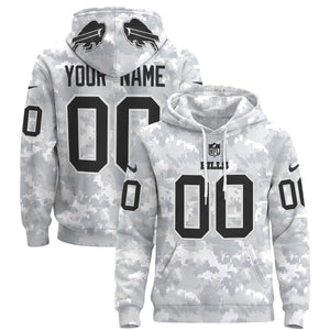 Buffalo Bills 2024 Salute to Service Custom Pullover Hoodie - All Stitched