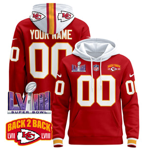 Kansas City Chiefs 2024 Custom Pullover Hoodie - All Stitched