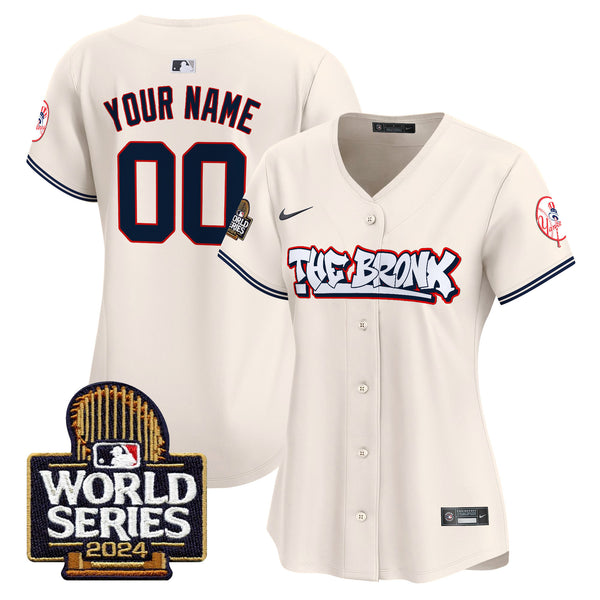 Yankees The Bronx 2024 World Series Vapor Premier Limited Custom Jersey - All Stitched