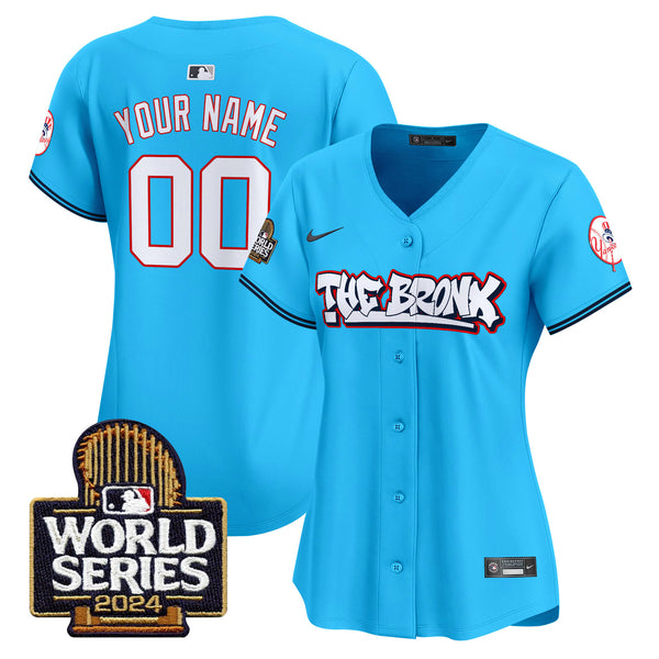 Yankees The Bronx 2024 World Series Vapor Premier Limited Custom Jersey - All Stitched