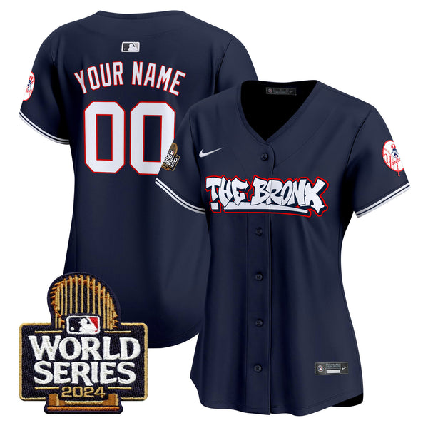 Yankees The Bronx 2024 World Series Vapor Premier Limited Custom Jersey - All Stitched
